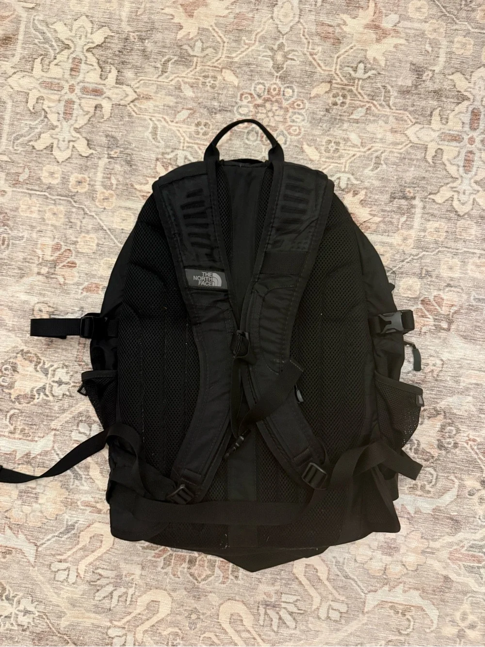 The North Face Black Backpack with Front Mesh Panels